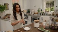 Meghan Markle making her bath salt mixture on her Netflix show With Love, Meghan