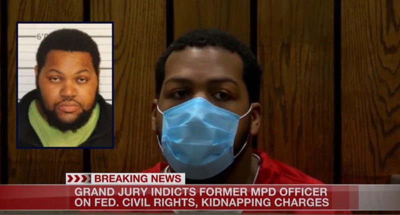 ‘Affixed chains, padlocks and cinder blocks’: Man admits to helping on-duty cop dump body of victim in river after alleged murder in patrol car, feds say