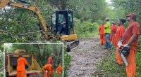 ‘Army of orange’ inmates rescue mother and 3 children who were stranded at home following destructive Oklahoma tornado