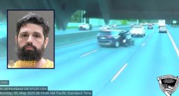 ‘Drove the gear shifter through his boots’: Minivan driver sideswipes motorcycle during road rage incident, sends rider sliding across highway, cops say