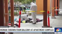 ‘Heaves her over the balcony’: Boyfriend threw girlfriend ‘head first’ off third floor after she did the same to his stuff, police say