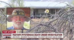 ‘Specific and unique circumstances’: Pastor’s body was posed with hands pinned to wall and arms spread out, report says