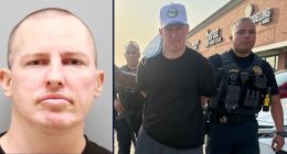 ‘They were out there watering their plants’: Son kills father and stepmother having ‘quiet night’ at home before cops catch up with him at the poker club, police say