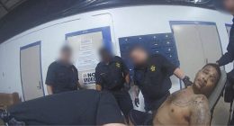 ‘Treated him worse than an animal’: Officers seen ‘laughing and joking’ at mentally ill military veteran they strapped to a restraint chair, lawsuit says