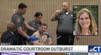 ‘Watch your mouth’: Ax murderer goes on expletive-laden rant before being sentenced to decades in prison for killing ex-girlfriend in front of toddler
