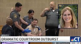 ‘Watch your mouth’: Ax murderer goes on expletive-laden rant before being sentenced to decades in prison for killing ex-girlfriend in front of toddler