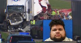 'I knew he killed everybody': Trucker asleep at the wheel in broad daylight slams into stalled traffic on interstate, killing 5 people and injuring several, officials say