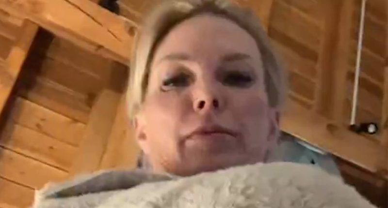 Scott Wolf’s ex Kelley screams ‘shame on you!’ as police detain her for ‘erratic behavior’ days after his divorce filing
