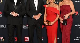 A 60 Minutes star's future is in question after only 18 months in the role. Pictured: Series veterans Tom Steinfort, Adam Hegarty, Liz Hayes and Tara Brown at the 2024 Logies