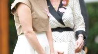 Full of laughter! Princess Eugenie and her mother Sarah Ferguson share a giggle at Ascot
