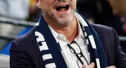 The former Carlton president makes a rare public appearance following controversial scandal