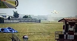 Air India flight AI171 is pictured taking off from Ahmedabad bound for London on the afternoon of Thursday June 12 moments before it began plummeting towards the ground