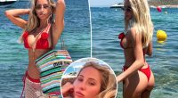 Alix Earle looks red hot in cheeky Mallorca bikini snaps