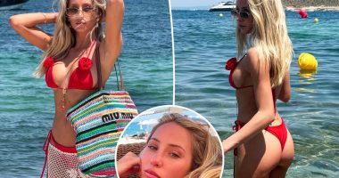 Alix Earle looks red hot in cheeky Mallorca bikini snaps