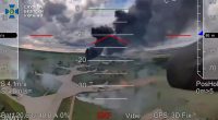 The Ukrainian military has released this new footage of its devastating drone attack that left dozens of Vladimir Putin's irreplaceable nuclear bombers up in flames