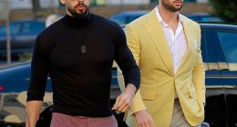 Andrew Tate, left, will not face criminal prosecution over accusations brought by model Bri Stern, who claimed he assaulted her during a sexual encounter in March