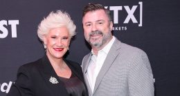Anne Burrell ‘was surrounded by dozens of pills’ when husband found her dead in shower