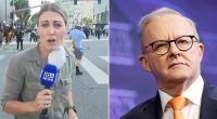 Anthony Albanese's brutal message to Trump after Nine News reporter was shot with rubber bullets while covering protests in Los Angeles: 'Horrific'