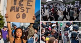 Anti-ICE protests erupt across 19 states, with 200 rioters busted in LA for ignoring newly enforced curfew