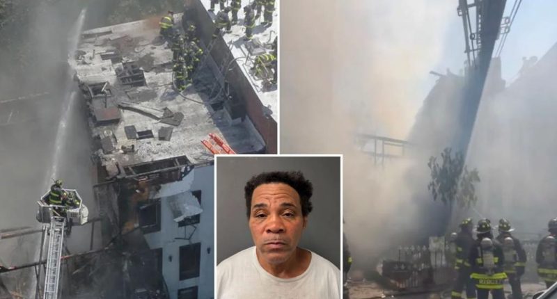 Arsonist, 54, caught on camera torching 3-story NYC apartment building in massive blaze: FDNY