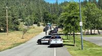 Police officers and firefighters who responded to the scene of a brush fire in Coeur d'Alene, Idaho were shot at on Sunday afternoon