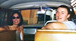 Joanne Lees and Peter Falconio, pictured in their distinctive orange Kombi van, were tricked into stopping by Murdoch. He killed Peter before Joanne escaped