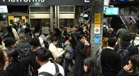 Australia's economic output is going backwards again in a clear sign the country is less productive as immigration soars (pictured is Sydney's Town Hall train station)