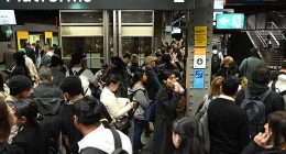 Australia's economic output is going backwards again in a clear sign the country is less productive as immigration soars (pictured is Sydney's Town Hall train station)