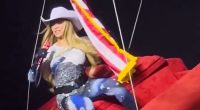 Beyonce was forced to abruptly stop her show whilst mid-air in her flying car, and the horrifying moment was captured by numerous fans who attended the show