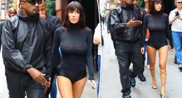 Bianca Censori dares to bare in sheer black top and tiny shorts on NYC outing with Kanye West