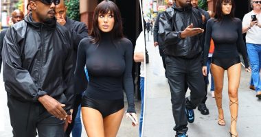 Bianca Censori dares to bare in sheer black top and tiny shorts on NYC outing with Kanye West