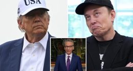 Bill Maher explains how Trump and Musk went from ‘Brangelina’ to ‘Godzilla vs. King Kong’