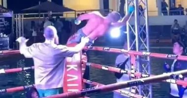 Ivan Parshikov suffered an electric shock then collapsed at a 'Weed Boxing' event in Thailand