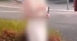 The woman was spotted standing on the Port Lincoln war memorial wearing a white veil just weeks before the alleged crime