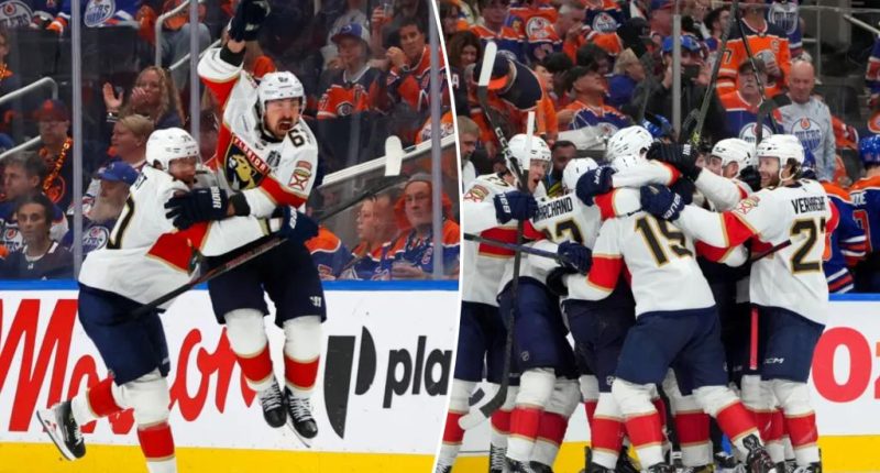Brad Marchand’s double-overtime winner in Game 2 helps Panthers even Stanley Cup Final with Oilers