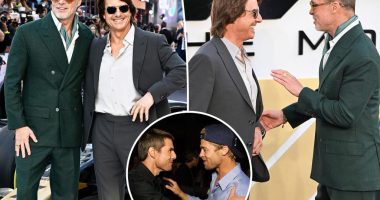 Brad Pitt and Tom Cruise reunite for first time in 24 years at ‘F1’ London premiere