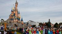 British man, 22, arrested at Disneyland Paris as he 'tried to marry a nine-year-old Ukrainian girl with 4in heels taped to her feet' for social media