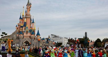 British man, 22, arrested at Disneyland Paris as he 'tried to marry a nine-year-old Ukrainian girl with 4in heels taped to her feet' for social media