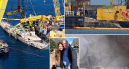 British tycoon Mike Lynch’s sunken Bayesian superyacht raised towards surface ahead of final lift — 10 months after tragedy