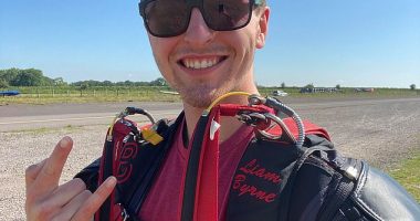 Liam Byrne, 24, was critically injured on the Gitschen mountain in Switzerland