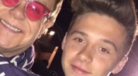 Brooklyn Beckham hits out again in family feud with tribute to wife Nicola’s dad – as godfather Elton John backs him
