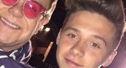 Brooklyn Beckham hits out again in family feud with tribute to wife Nicola’s dad – as godfather Elton John backs him