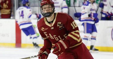 Bruins select Long Island native James Hagens with No. 7 pick to dash Islanders fans’ draft hopes
