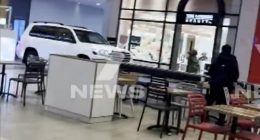 Terrified shoppers scrambled out of the way as an SUV careened through a Melbourne mall