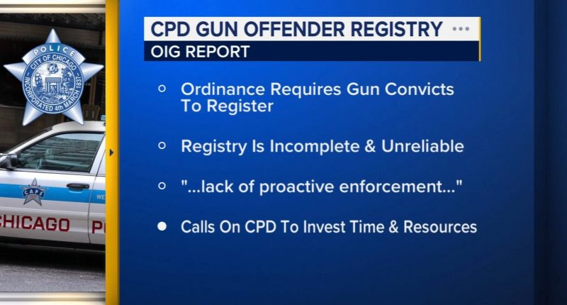 Chicago Gun Offender Registry incomplete, unreliable due in part to CPD: Office of Inspector General