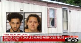 Child forced to sleep on entertainment center to ‘get away’ from the ‘hundreds of black flies and cockroaches’ in parent’s filthy home: Police