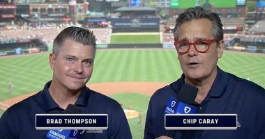 Chip Caray (right) suffered an unfortunate slip of the tongue while promoting a Pride night
