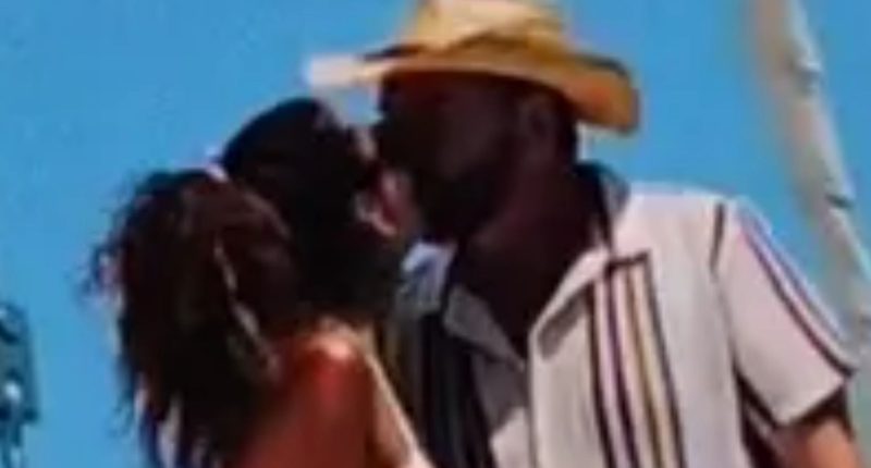 DIY SOS star Nick Knowles, 62, kisses new wife Katie Dadzie, 34, onboard £2k a day yacht on romantic Ibiza honeymoon