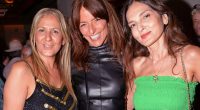 Davina McCall wows in a leather mini dress as she parties with Kate Moss and Patsy Palmer at star-studded bash