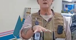 City of Gold Coast worker Helen (pictured) told the dog owner there had been a complaint about her pet, which was tied to a tree outside a motorhome